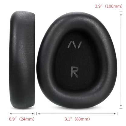 Earpads Replacement for Skullcandy Aviator 900,Memory Foam Cushions, Black | Protein Leather,Breathable, Durable, Sweat-Resistant, Easy to Install