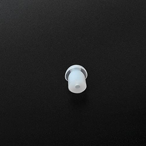 Replacement Mushroom Ear Tips for Two Way Radio Walkie Talkie Acoustic Coil Tube Earpiece Surveillance Headset (White and Black, 10 Pcs) - color: Mix