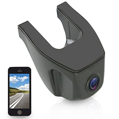 Pyle WiFi HD Car Dash Camera - Upgraded 1080p Dashboard Video Cam Recorder System w/Night Vision Support 32GB - Built-in Microphone for Recording, Wireless Control, Windshield Mount - Pyle
