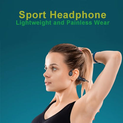 AYI Professional Swim Headphones True Bone Conduction Open Ear Headset Underwater MP3 Player Built-in 32G Memory IP68 Waterproof Bluetooth Earphone for Driving Bicycling Running Skiing-X6 Black - color: Swim Headphone X6 Black