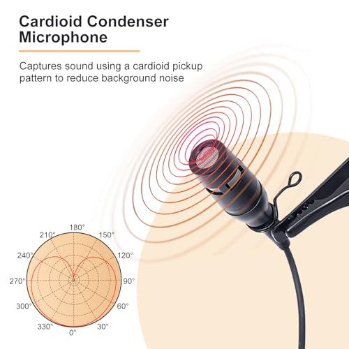 Lavalier Microphone, Cardioid Condenser Clip On Microphone, Lapel Microphone Compatible with Sennheiser Microphone Wireless System, 3.5mm Screw Lock Plug, Ideal for Lectures, Theater, Actors - size: 3.5mm Screw Lock Plug