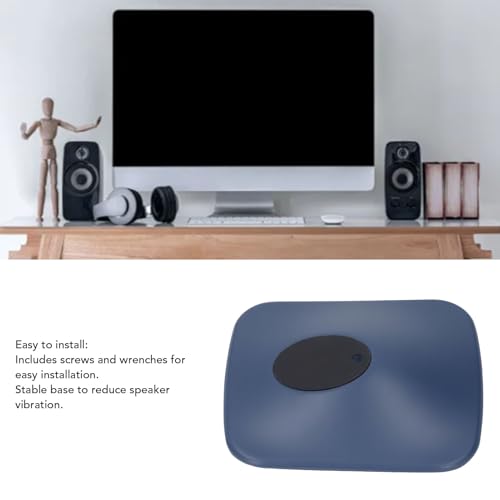 Speaker Stand for KEF II HiFi Speaker, Reduction of Speaker Vibration, Tilt up 15°, Metal Non Slip Vibration Reduction Desktop Speaker Mount Holder (XUMIUZIY3esd6g9ypq-12)