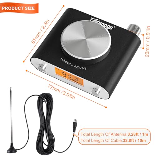 Facmogu FM Radio Receiver, Professional Si4730 Radio Receiver Mini Fm Tuner - style: FM Radio