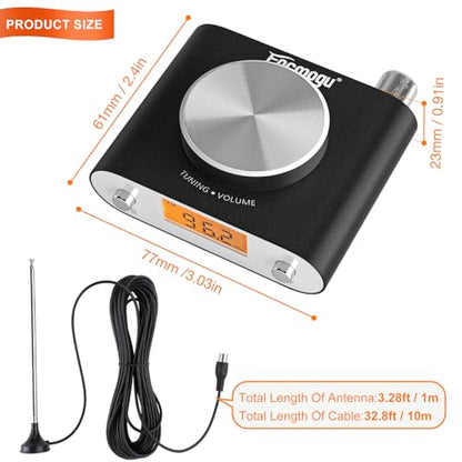 Facmogu FM Radio Receiver, Professional Si4730 Radio Receiver Mini Fm Tuner - style: FM Radio