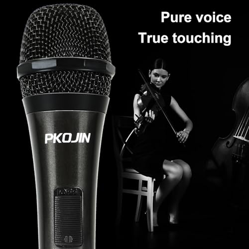 Dynamic Karaoke Microphone for Singing, Vocal Wired Microphone for Karaoke, Handheld Mic with 10 Ft Cable, Mics for Speaker with ON/Off Switch
