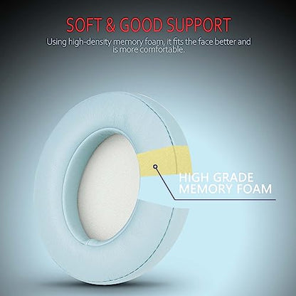Replacement Ear Pads for Beats Studio 3 & Studio 2, Upgraded Beats Studio 3 Replacement Parts and Beats Headphones Accessories, Compatible with B0500 B0501 Wireless Models,Crystal Blue - color: Crystal Blue