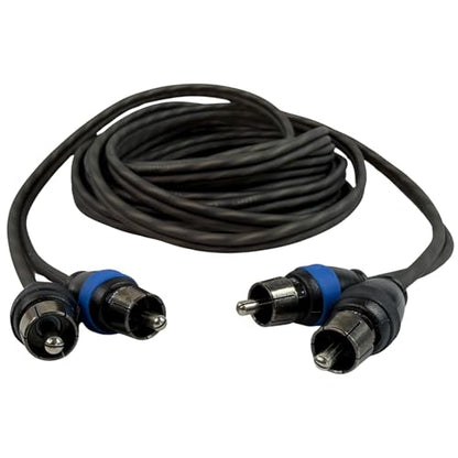 Sky High Car Audio Twisted 2 Channel RCA Cable OFC, Audio Interconnect for Amplifiers & Car Audio Systems (Multiple Lengths) (16 Feet) - size: 16 Feet