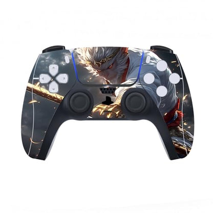 PlayVital Full Set Skin Decal for ps5 Console Digital Edition, Sticker Vinyl Decal Cover for ps5 Controller & Charging Station & Headset & Media Remote - Sage Wukong - color: Sage Wukong