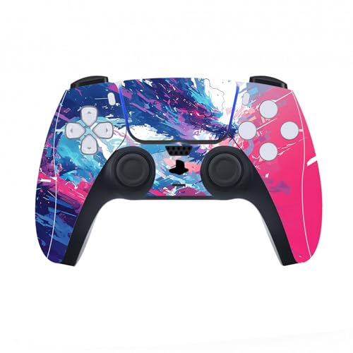 PlayVital Full Set Skin Decal for ps5 Console Digital Edition, Sticker Vinyl Decal Cover for ps5 Controller & Charging Station & Headset & Media Remote - Neon Dragoon - color: Neon Dragoon