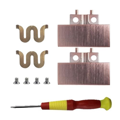 Solo4 Metal Hinge Repair Replacement Parts for Beats Solo4 Cloud Pink | Sturdy metal hinge repair kit with clip and pin, simple installation to fix broken folding parts of Beats Solo4 headsets - color: Cloud Pink