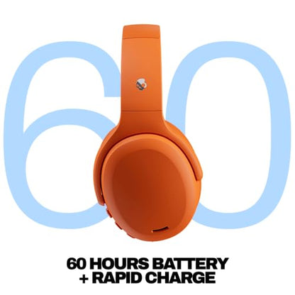 Skullcandy Crusher ANC 2 Noise Cancelling Wireless Headphones - Hazard | Multi-Sensory Crusher Bass, Over-Ear Fit, Bluetooth, 60 Hours Battery, Working Out, Gym, Travel, Studying, Music, Gaming - color: Hazard