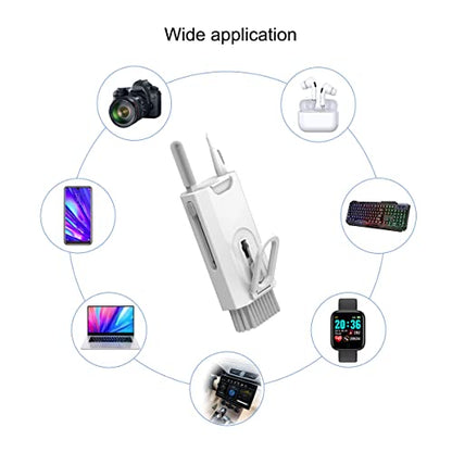 8 in 1 Electronic Cleaner Kit, Multi-Function Keyboard Cleaning Tools for Airpods Laptop iPhone Headphone Earbuds, Tech Cleaning Kit for Cell Phone USB c Charger Port MacBook pro Computer