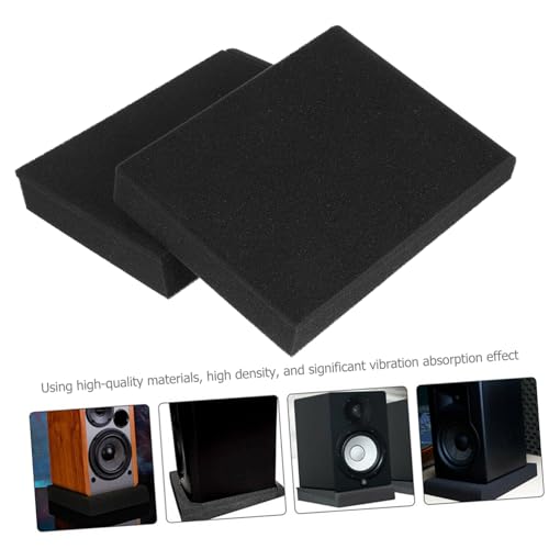 6pcs Small Speaker Isolation Pads High-density Cushion Absorbing Easy to Install for Home and Studio Monitors