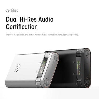 Shanling H2 2in1 Audio Player/Portable DAC, Desktop Headphone Amp,Bluetooth 5.0/LDAC,10.5Hours+ for Music Time,HiFi Res Certificated,Anodized Aluminum with LED Lights,Up to 2TB Capacity