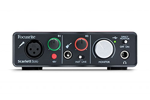 Focusrite Scarlett Solo Compact (1st Gen) USB Audio Interface - style: Interface Only