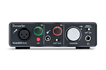 Focusrite Scarlett Solo Compact (1st Gen) USB Audio Interface - style: Interface Only