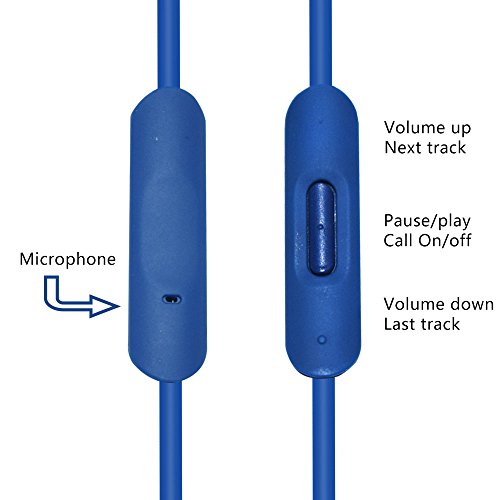 Solo Replacement 3.5mm Audio Cable Cord Wire with In-line Remote Microphone Compatible with Beats by Dr Dre Headphones Solo/Studio/Pro/Detox/Wireless/Mixr/Executive/Pill Suppot IOS System (Blue) - color: Blue