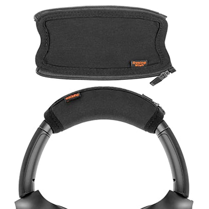 Replacement Headband Cushion Pad Cover Compatible with Sony WH-1000XM2/WH-1000XM3/WH-1000XM4 Noise Canceling Stereo Headset, Head Band Protector Pad Headband Cover (Black) - color: Black