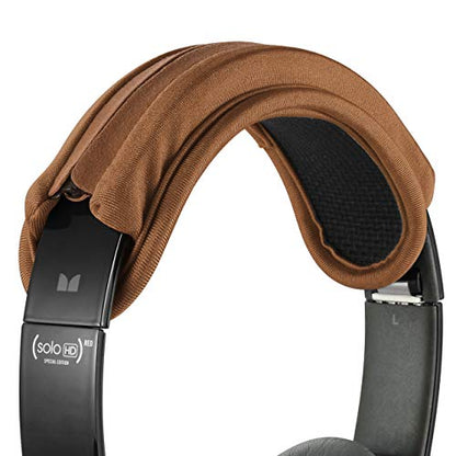 Universal Replacement Headband Cushion Pad Cover Protector Compatible with ATH M50X, QC 35i/35ii, QC25, Solo 2/Solo 3, Studio 2/3 Headphones (Brown) - color: Brown