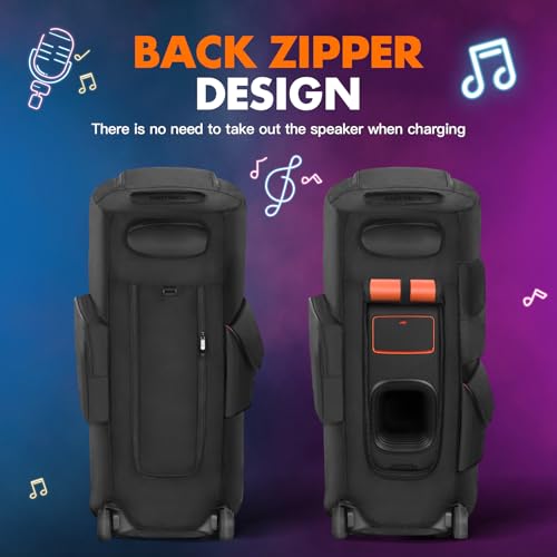 Speaker Case Compatible with JBL PartyBox 720 Portable Speaker | Outdoor Party Travel Dust Cover Protective Case Storage Bag with Pockets for JBL PartyBox 720 and Accessories