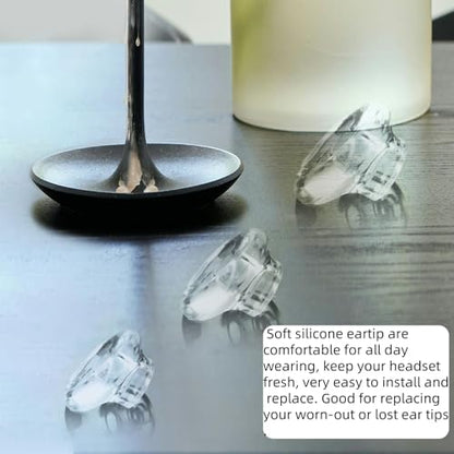 CS540 Eartips Set, Ear Hook Loops, Comfortable Ear Tips Foam Spare Ear Gels Secure Fit for Plantronics CS540 Savi W440 W740 W745 WH500 Headset 9pcs in a Box (S+M+L) - size: S+M+L