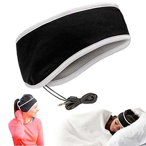 CozyPhones Sleep Headphones - Over Ear Headphones from Ultra Thin Cool Mesh Wired for Side Sleepers, Meditation, Running, Laptop, and Phone - White | Ultra Thin for Side Sleepers, Meditation, Running, Laptop, and Phone - color: White