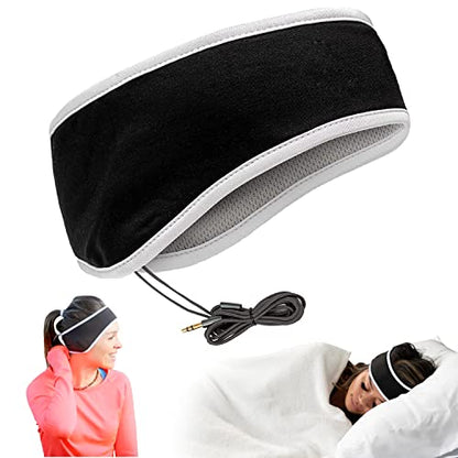 CozyPhones Sleep Headphones - Over Ear Headphones from Ultra Thin Cool Mesh Wired for Side Sleepers, Meditation, Running, Laptop, and Phone - White | Ultra Thin for Side Sleepers, Meditation, Running, Laptop, and Phone - color: White