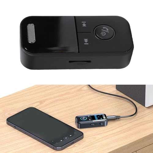 Cuifati Bluetooth 5.4 Transmitter Receiver, Low Latency for Car Airplane Travel, with Enhanced Microphone CVC8.0, 10Hrs Working Time