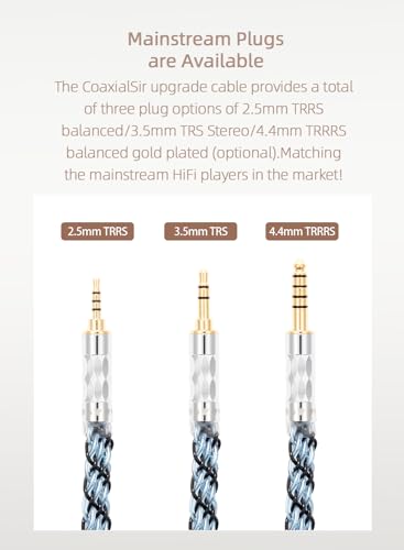 MMCX 2.5mm Balanced Cable - 5N OCC Copper Silver for JVC FX850/FX1200, Hi-Res Audio, Tangle-Free - size: MMCX, 2.5mm