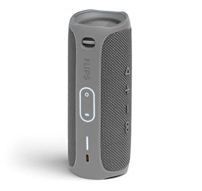 JBL FLIP 5 Waterproof Portable Bluetooth Speaker - Gray (Renewed) - color: Gray