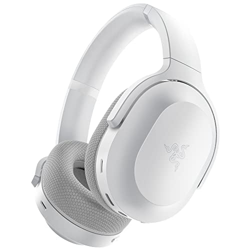 Razer Barracuda Wireless Gaming & Mobile Headset (PC, PlayStation, Switch 2, Android, iOS): 2.4GHz Wireless + Bluetooth - Integrated Noise-Cancelling Mic - 50mm Drivers - 40 Hr Battery - Mercury White | Integrated Noise-Cancelling Mic, 50mm Drivers, 40 Hr