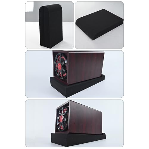 Studio Monitor Acoustic Isolation Pad for Speakers and Soundbar, High Density Foam Vibration Absorbing Riser Stand Mat for Home Theater Desktop Subwoofer - size: 28X9.5X4cm