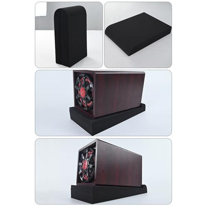 Studio Monitor Acoustic Isolation Pad for Speakers and Soundbar, High Density Foam Vibration Absorbing Riser Stand Mat for Home Theater Desktop Subwoofer - size: 28X9.5X4cm