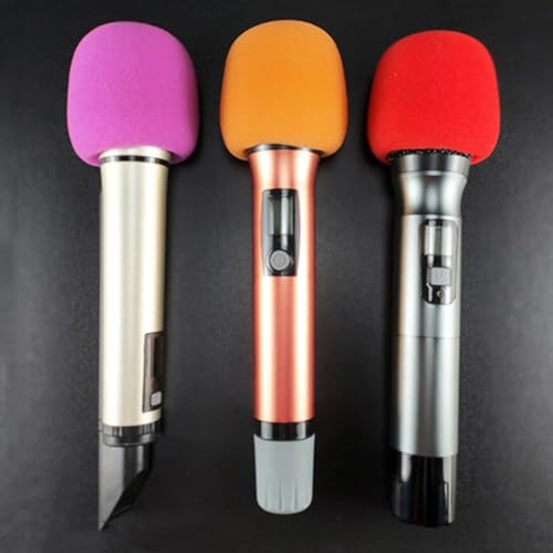 Microphone Covers Mic Windscreen Disposable Foam Covers Thick for Most Handheld Microphone Karaoke DJ 5pcs