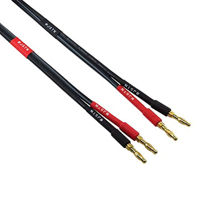WJSTN Banana Plug to RCA Speaker Cable Banana Plug to RCA Speaker Cable 12AWG Cables,2Pack 6FT - size: 6Feet