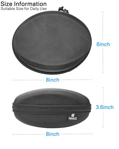 Hard Travel Carrying Case Compatible with Skullcandy Crusher Over-Ear Headphones. (Case Only, Not Include The Device)-Black(Black Lining) - color: Black(Black Lining)