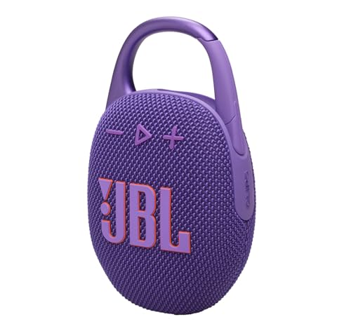 JBL Clip 5 Bluetooth Speaker and divvi! Protective Case - Purple - color: Purple