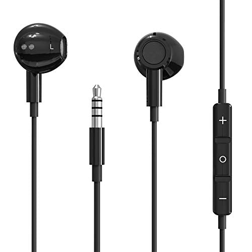 3.5mm HiFi Stereo Earbuds Wired Headphones Earphones w Mic Volume Control for Moto G Stylus Power Pure Play Google Pixel 4a 5a 3a Samsung Galaxy S10 S9 Plus S10e A03s A23 A52 A14 A13 A12 A52 TCL 30 SE