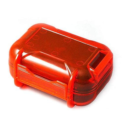 V-MOTA HSA Transparent boxs Ear Bud Earphone Headset Headphone Case Mini Storage Carrying Pouch Bag Waterproof Box Suitcase Carry case (Orange)