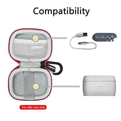 RLSOCO Carrying Case for Jabra Elite 8 Active/Elite 8 Active Gen 2/Elite 10/Elite 5/Elite 10 Gen 2 True Wireless Bluetooth Earbuds (Case Only)