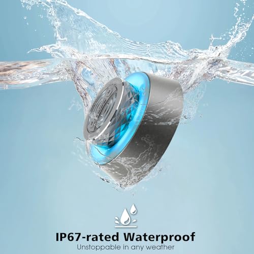 Bluetooth Shower Speaker, IP67 Waterproof Wireless Speaker