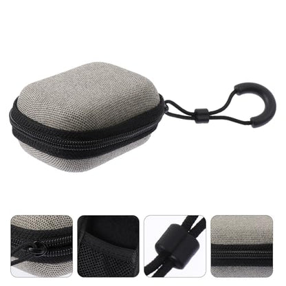 POPETPOP Pressure-Resistant Eva Earphone Charger Storage Pouch with Zipper, Mini Portable Cable Organizer Bag for Travel and Daily Use