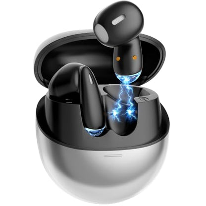 MINISO True Wireless Earbuds with Charging Case, Bluetooth 6.0 Ear Buds | In Ear Headset, HiFi Stereo, 50 H Playback Earphones with ENC Mic, Hands-Free Clear Calls for TV Smart Phone Laptop Sports - color: Black