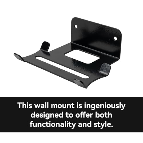 shinar Metal Wall Mount Compatible with Bose SoundLink Flex 1st & 2nd Gen | Bracket Accessory Stand Compatible with Soundlink Flex Integrated Cable Management White (Black) - color: Black