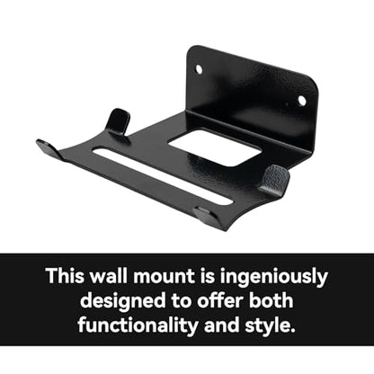 shinar Metal Wall Mount Compatible with Bose SoundLink Flex 1st & 2nd Gen | Bracket Accessory Stand Compatible with Soundlink Flex Integrated Cable Management White (Black) - color: Black