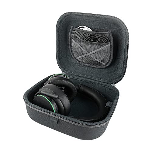 Linkidea Headphones Carrying Case Compatible with Corsair HS55, HyperX Cloud III, Logitech G435 Case, Replacement Protective Hard Shell Travel Bag with Cable, Charger Storage (Grey)