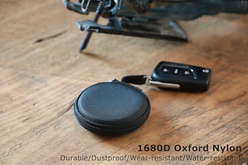 Ginsco Mini-Portable Hard Shell Earbuds Case for Apple EarPods Headphones USB-C Wired Ear Buds/Skullcandy Jib Wired Earbuds, Travel Case for Earphones Earplugs - color: Matte Black