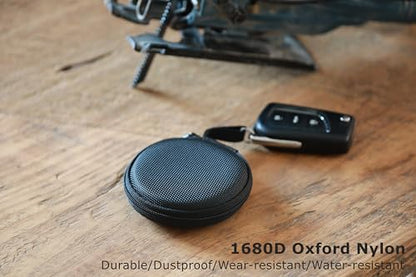 Ginsco Mini-Portable Hard Shell Earbuds Case for Apple EarPods Headphones USB-C Wired Ear Buds/Skullcandy Jib Wired Earbuds, Travel Case for Earphones Earplugs - color: Matte Black
