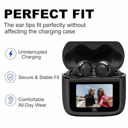 Replacement Ear Tips Compatible with JBL Tour Pro 3 Earbuds | Soft Silicone Eartips with Portable Storage Box