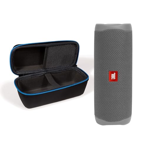JBL Flip 5 (Gray) + Bundle with divvi! Protective Hardshell Case - color: Gray